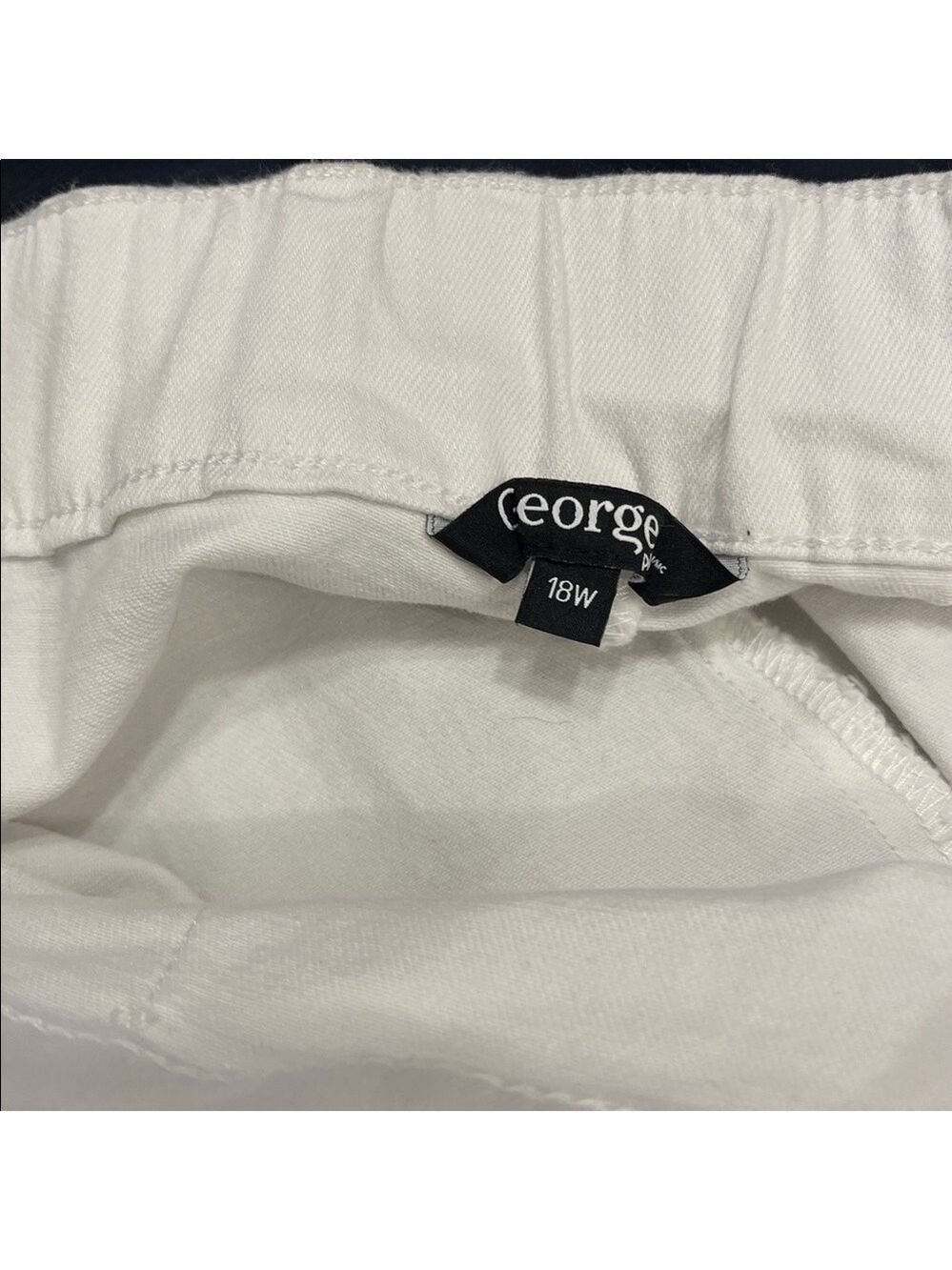 George White Stretch Button Front Skirt 18W - Picture 9 of 14
